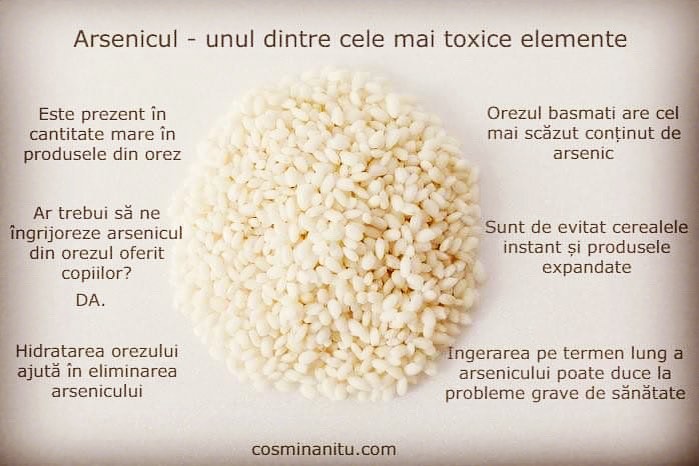 Arsenicul din orez – recomandări cu privire la alimentația copilului